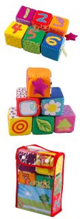Funny Baby Kids Children Soft Cloth Animal Digital Pattern Stacking Blocks Toys
