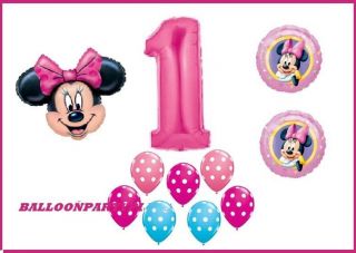 Disney Minnie Mouse First 1st Birthday Party Supplies Balloon Decoration Polka