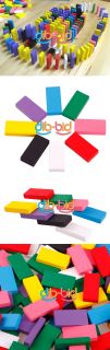 200pcs Many Colors Authentic Standard Wooden Kids Children Domino Game Toys
