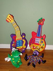 The Wiggles Toy Lot Musical Guitars Plush Dorothy Dinosaur Henry Octopus
