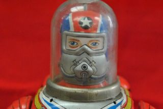 Vintage Cragstan Astronaut Battery Mechanical Robot Kids Toys Working Electronic