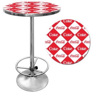 Trademark Global Checker Coca Cola Pub Table