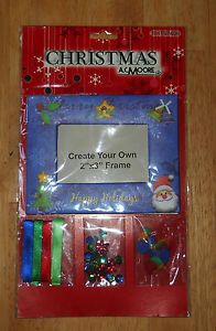 New Christmas Picture Frame Kids Craft Kit 2 x 3 Frame A C Moore Photo Fun NIP