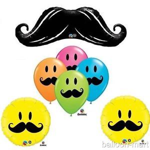 Wedding or Baby Shower Birthday Bachlorette Mustache Party Balloons Decorations
