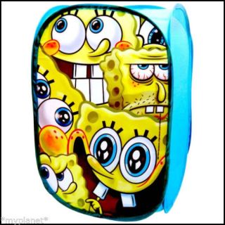 Nickelodeon Spongebob Squarepants Pop Up Room Tidy Kids Storage Bin Basket New