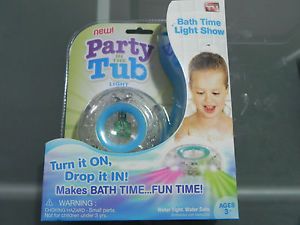 New Party in The Tub Light Fun Bath Time LED Light Show Kid Toy as Seen on TV