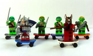 Lot of 6 Sets Minifigures Teenage Mutant Ninja Turtles Series Toys Without Box