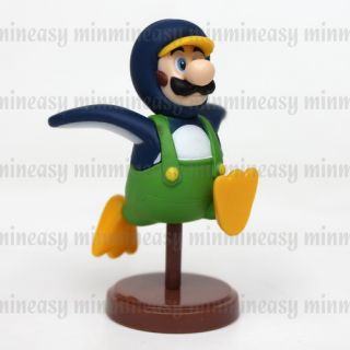 Furuta 2011 Nintendo Super Mario Bros Choco Egg Figure Toy Penguin Luigi