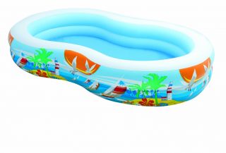 Large Blow Up Inflatable Recreation Center Paradise Lagoon Family and Kids Pool