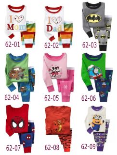 Toddler Kid's Boys Girls Cute Cartoon Sleepwear Pajama Set Toy Story Age 2Y 7Y
