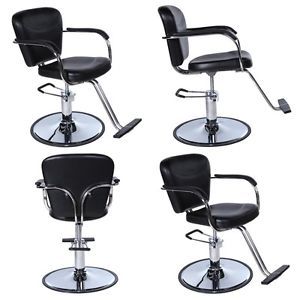 4 x Black Beauty Salon Equipment Hydraulic Hair Styling Chair Package SC 40