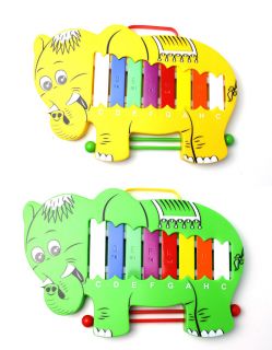 Toy Musical Glockenspiel Beaters Elephant Design Percussion Perfect for Kids