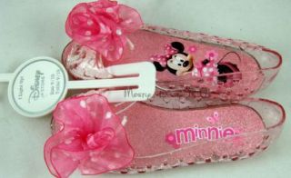  Minnie Mouse Light Up Jelly Shoes Sz 9 10