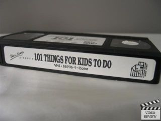 101 Things for Kids to do VHS Shari Lewis