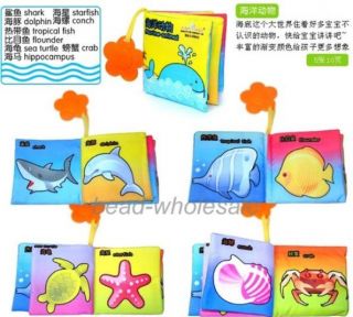 Various Styles Kids Infant Baby Early Education Cloth Book Toy U Pick