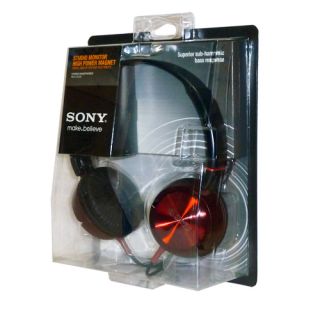 Sony MDR ZX300 Outdoor Stereo Headphone Over The Head Red DJ Earphones New 2012