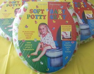 Baby Potty Training Toilet Seat Bathroom Soft Portable Kids Toddler Girls New
