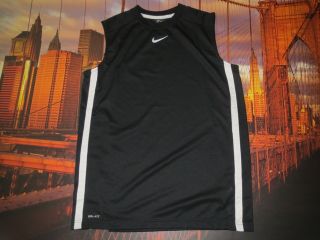 Mens Nike Dri Fit Sports Training Sleeveless T Shirt Vest Tank Top Size XL