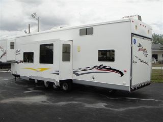 44' Toy Hauler Extra Clean Generator Booth Dinette Triple Slide