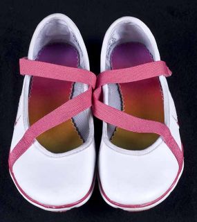 Nike Mary Jane Pink White Girls Shoes 2 5 Y