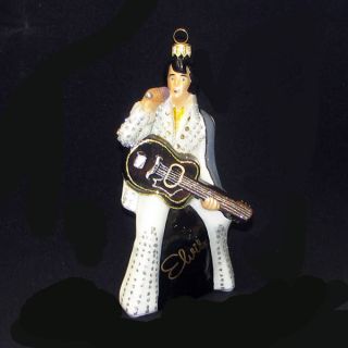 Kurt s Adler 5" Polonaise Elvis Presley White Suit Christmas Ornament AP1686EP