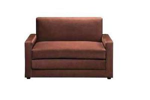 Ameriwood Sleeper Love Seat Sofa Chair Double Futon Lounger Couch Brown Loveseat