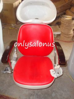 Brand New Backwash Shampoo Unit Barber Salon Beauty Equipment Chair All Black