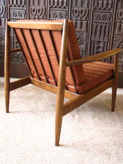 Mid Century Danish Modern Lounge Chair Viko Baumritter 1960s Madmen Eames