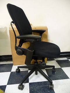 Steelcase Leap Executive Office Chair V2 Black Fabric Adjustable Options