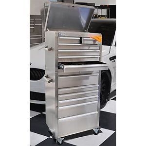 27” ★ Heavy Duty Professional Grade SS201 Stainless Steel Rolling Tool Chest