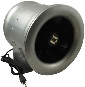 12" inch 1880CFM Inline Exhaust Duct Booster Fan Blower Heating Cooling Air Vent