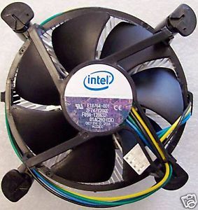Intel E18764 001 Socket 775 Aluminum Core Cooler New