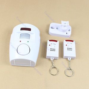 Wireless IR Infrared Motion Sensor Detector Alarm Remote Home Security System