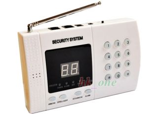 Wireless PIR Home Security Burglar Alarm System Auto Dialer with Backup Battery