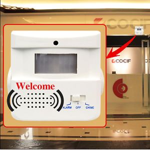 Wireless Motion Sensor Welcome Doorbell Chime Alarm for Shop Store Home Security