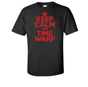 Rocky Horror Show "Keep Calm Time Warp" T Shirt Mens Ladies Black or White