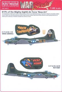 Kits World Decals 1 48 Boeing B 17 Flying Fortress Aluminum Overcast ...