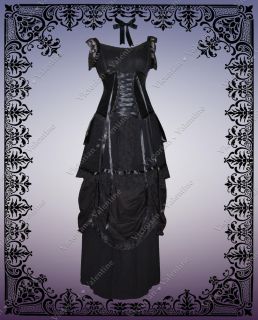 Steampunk Victorian Gothic Civil War Antique Style Dress Skirt Cincher XL