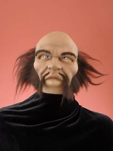 Adult Child Mens Bald Caveman Mask Geico Costume Wig