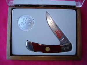 Mac Tools 58th Anniversary Presentation Folding Knife with Case Bear Knife
