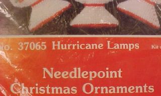 Hurricane Lamps Xmas Needlepoint Kit Mary Maxim