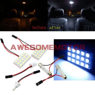 US 2X Hot Truck Door Indicator Interior White LED Dome Light Lamp Bulbs 15 SMD