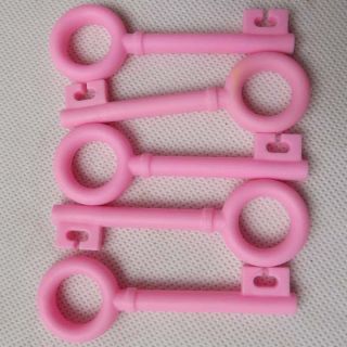 5X Key Bone Earbud Cable Wire Cord Organizer Holder Winder for Earphone Pink