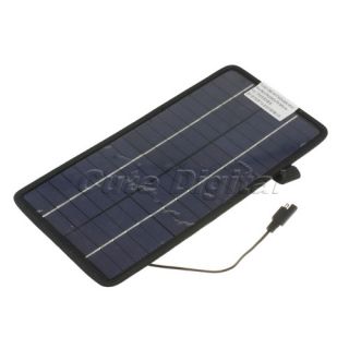 18V 8W Solar Powered Panel Auto Car Laptop Battery Trickle Charger