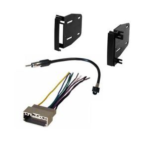 Double DIN Dash Radio Stereo Installation Kit Wire Harness Antenna Adapter