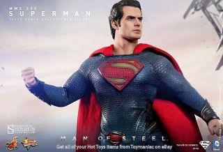 Hot Toys 1 6 MMS 200 MMS200 Superman Man of Steel Henry Cavill Action Figure