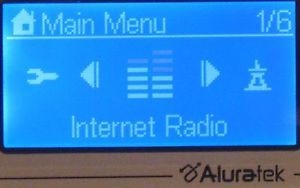 Aluratek Internet WiFi FM USB Radio Alarm Clock AIRMM01F LNIB Orig Packaging