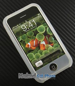 New Clear Soft Rubber Silicone Skin Case Cover for Apple iPhone 2G 1st Gen