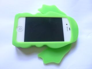 iPhone 4G 4GS Cute 3D Elephant Silicone Rubber Case Green New Style Hot Fashion