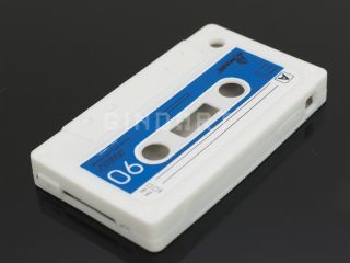 New Cool Cassette Tape Silicone Case Cover Skin for Apple iPhone 3G 3GS White